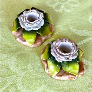 Petite China Candlestick Holders